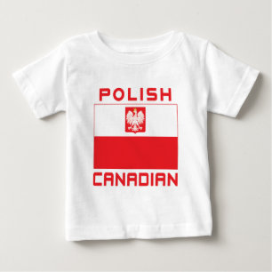 Polnisch-kanadische Falkenflagge Baby T-shirt