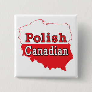 Polnisch-Kanadische Polnische Karte Button