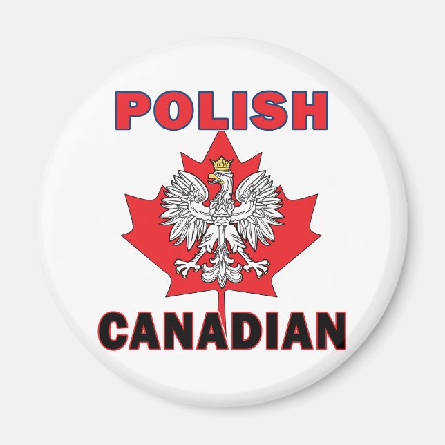 Polnisch-Kanadischer Adlerfisch Magnet (Vorne)