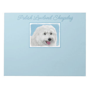 Polnisch Lowland Sheepdog Painting - Hunde Art Not Notizblock