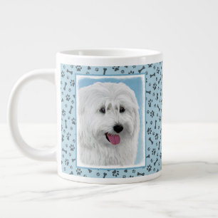 Polnisch Lowland Sheepdog Painting - Hundekunst Jumbo-Tasse
