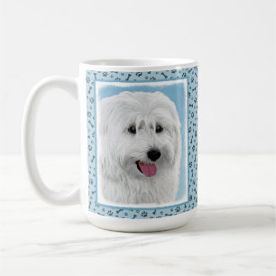 Polnisch Lowland Sheepdog Painting - Hundekunst Kaffeetasse