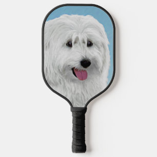 Polnisch Lowland Sheepdog Painting - Hundekunst Pickleball Schläger