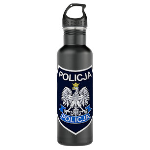 Polnisch Polizei Policja Edelstahlflasche