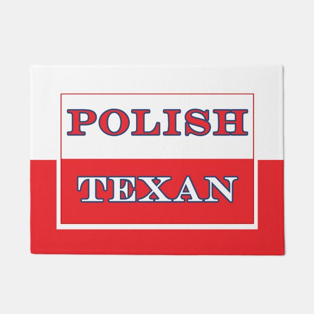 Polnisch-Polnische Flagge Fußmatte (Vorderseite)