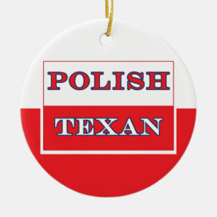 Polnisch-Polnische Flagge Keramik Ornament