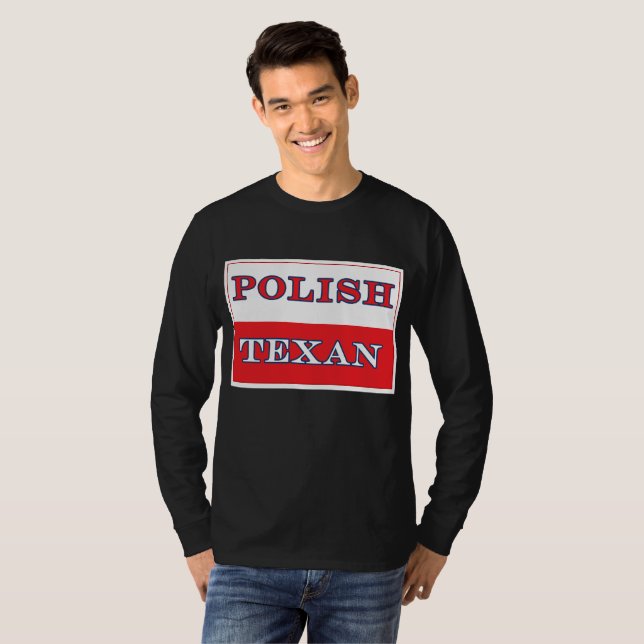 Polnisch-Polnische Flagge T-Shirt (Vorne ganz)
