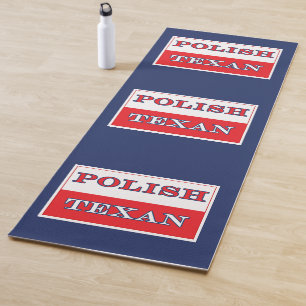 Polnisch-Polnische Flagge Yogamatte