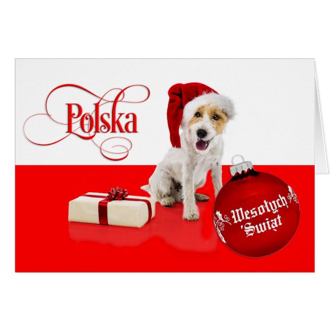 Polnisch/Polski - Frohe Weihnachten/Wesołych Świąt (Vorderseite (Horizontal))