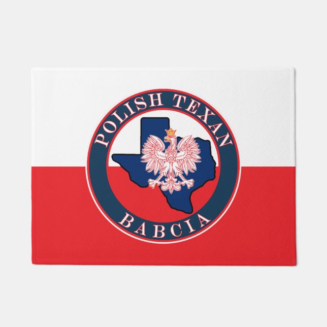 Polnisch Texan Babcia Round Fußmatte (Vorderseite)