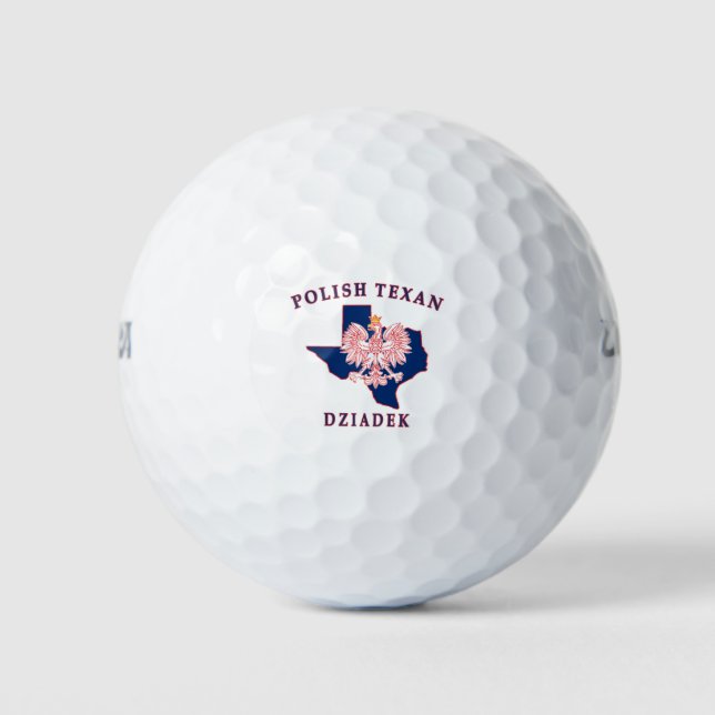 Polnisch Texan Dziadek Golfball (Vorderseite)