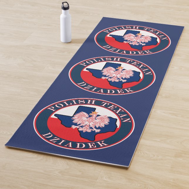 Polnisch Texan Dziadek Round Yogamatte (Beispiel)