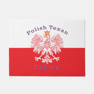Polnisch Texan Eagle Babcia Fußmatte