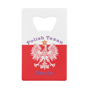 Polnisch Texan Eagle Busia Geldbeutel Flaschenöffner