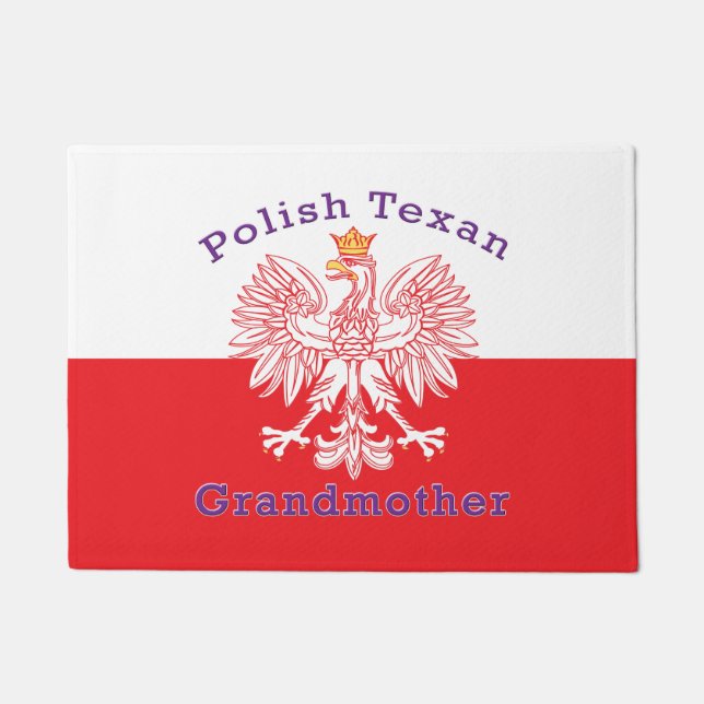 Polnisch Texan Eagle Großmutter Fußmatte (Vorderseite)