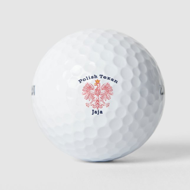 Polnisch Texan Eagle Jaja Golfball (Vorderseite)