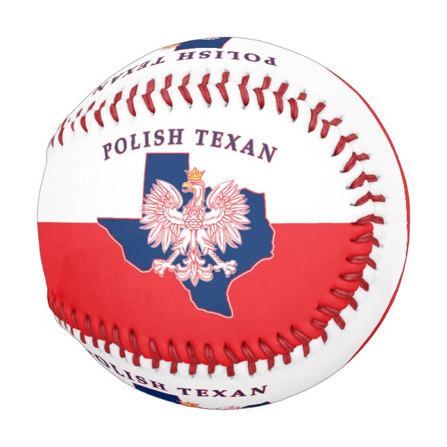Polnisch Texan Eagle Map Baseball (Vorne Rechts)