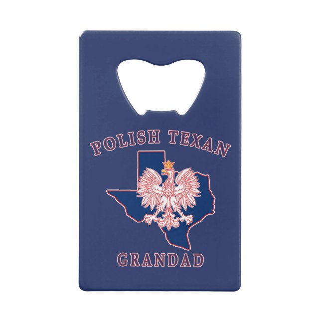 Polnisch Texan Grandad Geldbeutel Flaschenöffner (Vorderseite)