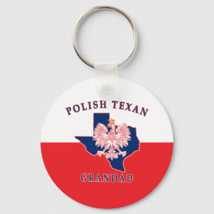 Polnisch Texan Grandad Schlüsselanhänger