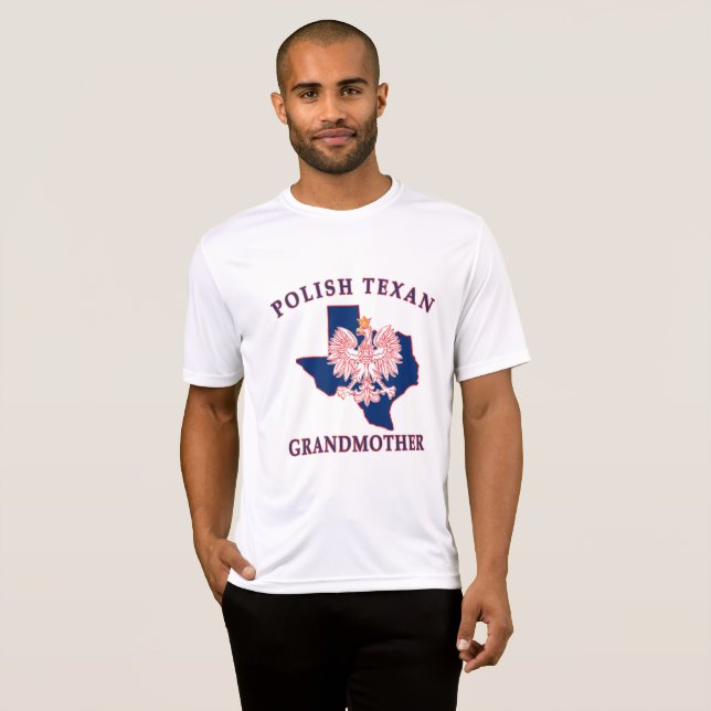Polnisch Texan Großmutter T-Shirt (Vorne ganz)