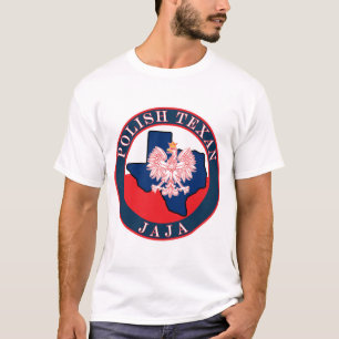 Polnisch Texan Jaja Round T-Shirt