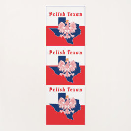 Polnisch Texan mit Texas Map Yogamatte
