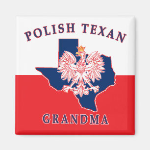 Polnisch Texan Oma Magnet