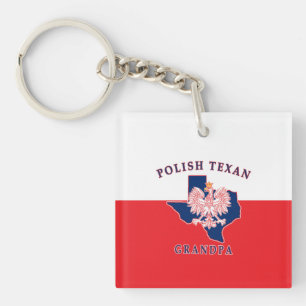 Polnisch Texan Opa Schlüsselanhänger