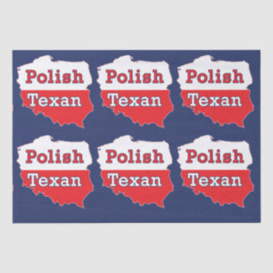Polnisch Texan Polen Karte Seidenpapier