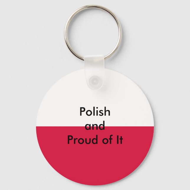 Polnisch und stolz darauf Das MUSEUM Zazzle Schlüsselanhänger (Vorderseite)