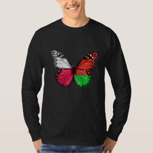 Polnisch-weißrussische Flaggenschmetterling T-Shirt