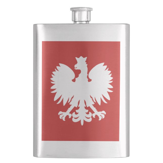 Polnische Adler Flasche Flachmann (Vorderseite)