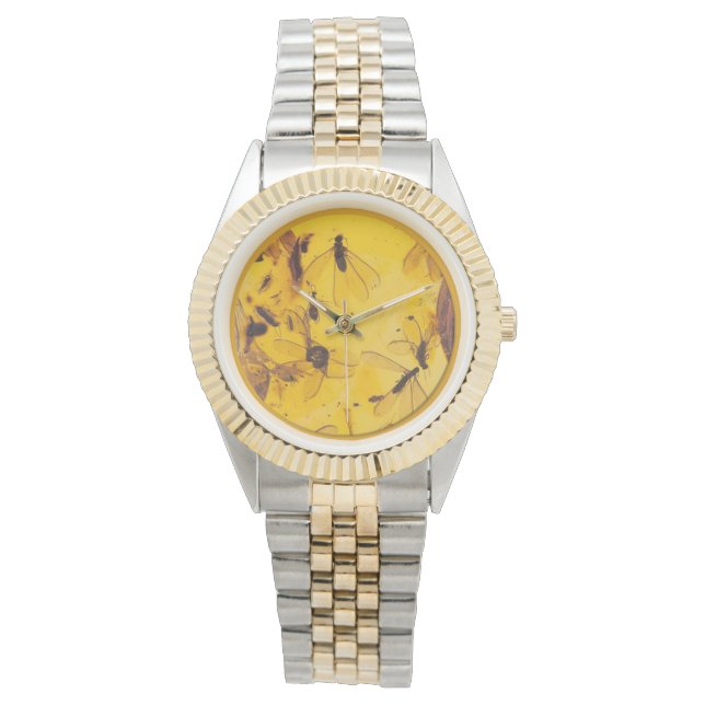 Polnische Amber Insekten beobachten Armbanduhr (Vorderseite)