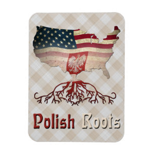 Polnische amerikanische Roots Flexi Magnete