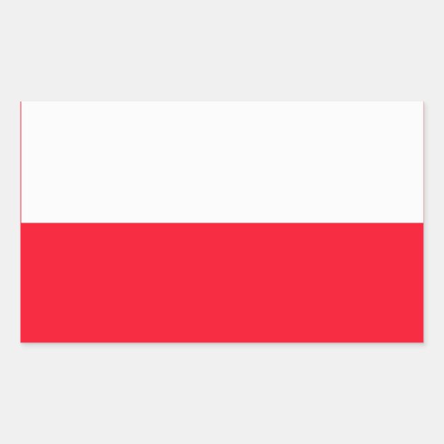Polnische Aufkleber für Flaggen (Vorderseite)