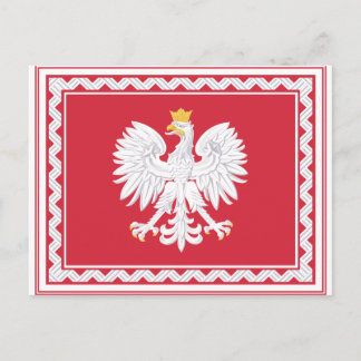 Polnische Banner-Postkarten Postkarte