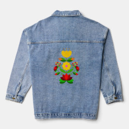 Polnische Blume. Jeansjacke