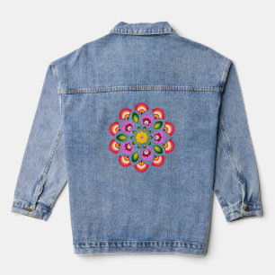 Polnische Blume. Jeansjacke