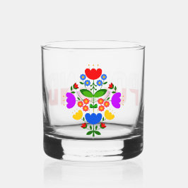 Polnische Blume. Whiskyglas