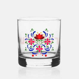 Polnische Blume. Whiskyglas
