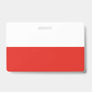 Polnische Flagge Ausweis