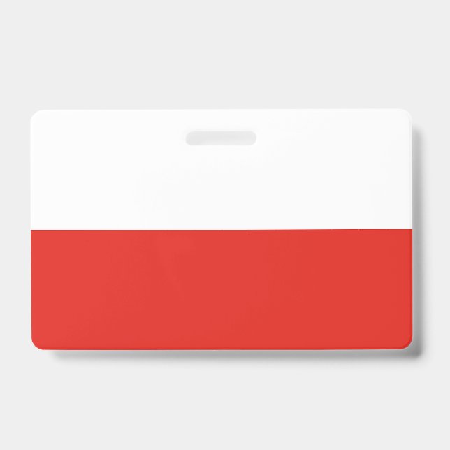 Polnische Flagge Ausweis (Vorderseite)