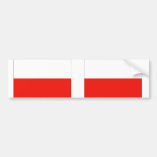 Polnische Flagge Autoaufkleber