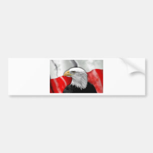 polnische Flagge Autoaufkleber