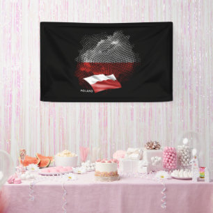 Polnische Flagge Banner