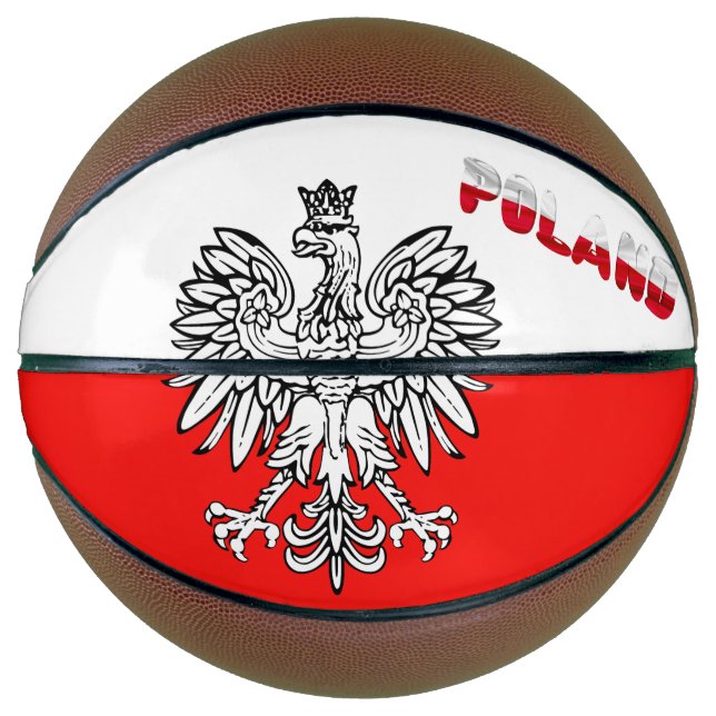 polnische Flagge Basketball (Vorderseite)