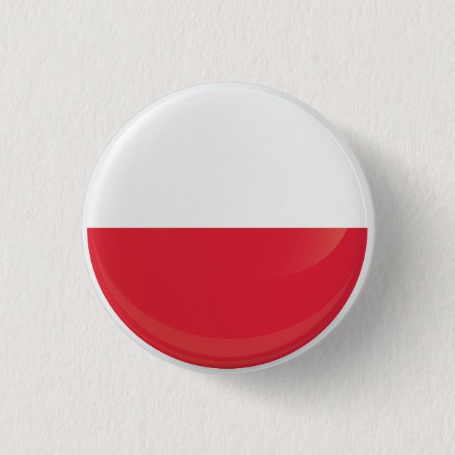 Polnische Flagge Button (Vorderseite)