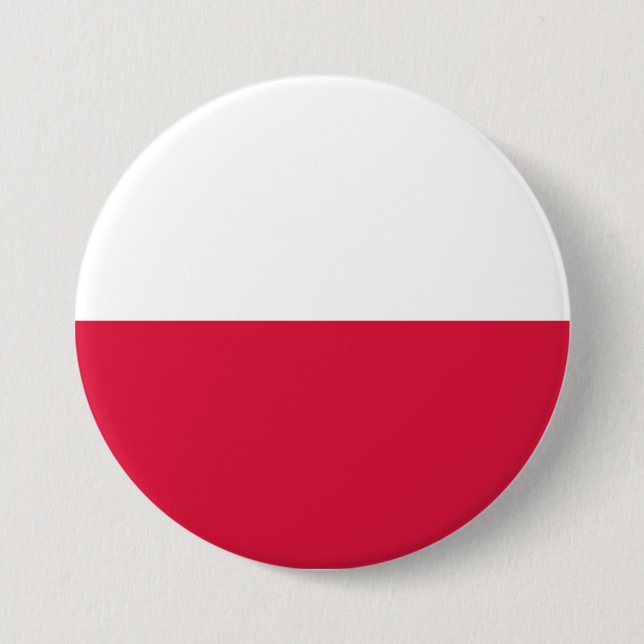 Polnische Flagge Button (Vorderseite)