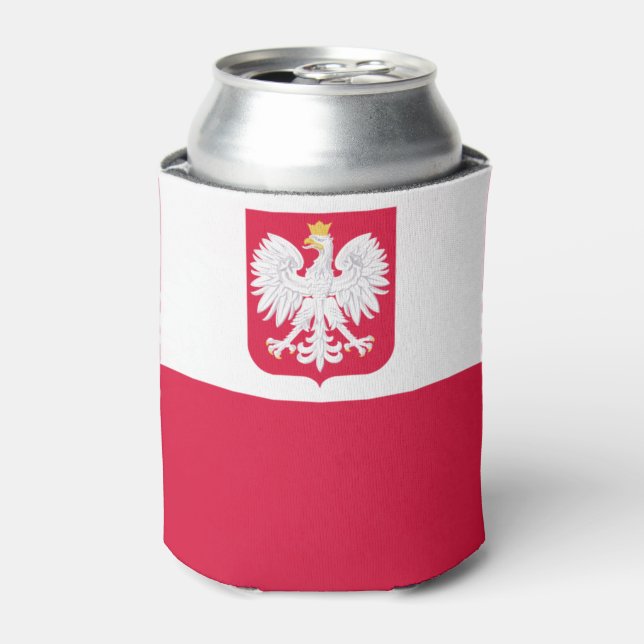 polnische Flagge Dosenkühler (Kanne Vorderseite)
