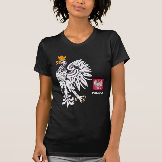 Polnische Flagge, Eagle & Poland mode Polska /spor T-Shirt (Vorderseite)